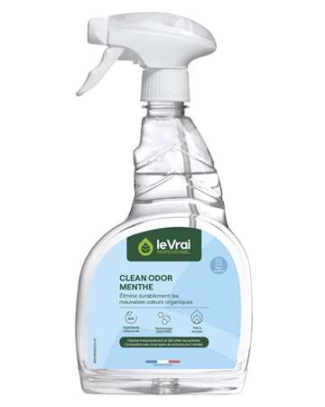 Le Vrai Pro Clean Odor Menthe Puvérisateur 750ml