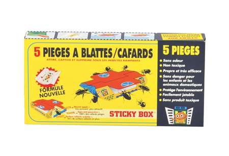 Image de Pièges Cafards & blattes collant 'Sticky box' lot de 5