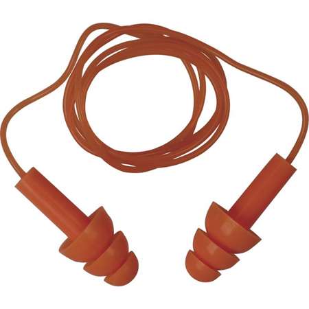 Image de Bouchons d'oreille X10 paires avec Cordelettes Réutilisables