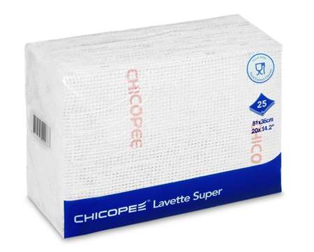 Image de Chicopee Lavette' Super' 51x36 80gr Blanc Paquet x 25