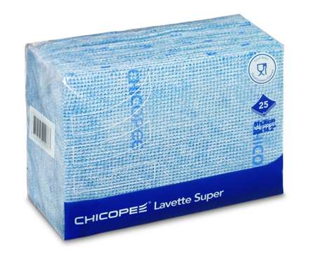 Image de Chicopee Lavette' Super' 51x36 80gr Bleu Paquet x 25