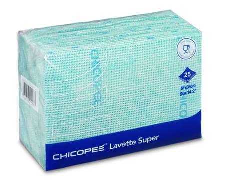 Image de Chicopee Lavette' Super' 51x36 80gr Vert Paquet x 25