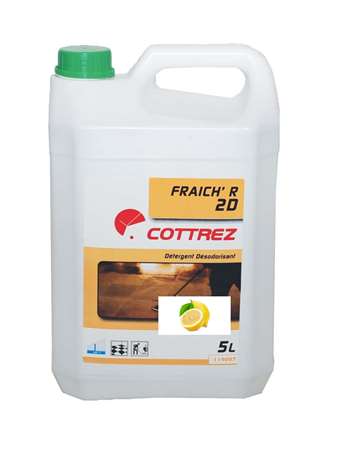 Cottrez Fraich ''R'' 2D Citron Vert 5l Détergent Désodorisant