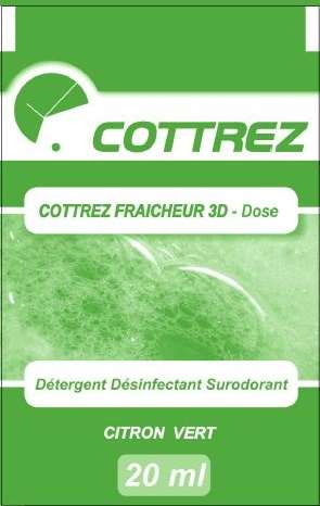 Cottrez Fraicheur 3D Citron Ds 20ml Dét. Dés.Surodo. X 250