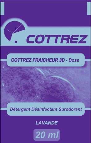 Cottrez Fraicheur 3D Lavande Ds 20ml Dét. Dés. Surodo. X 250