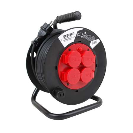 Image de Enrouleur Electrique 25m 3 x 1,5 HO7-2 Pôles + T 10/16 Amp.