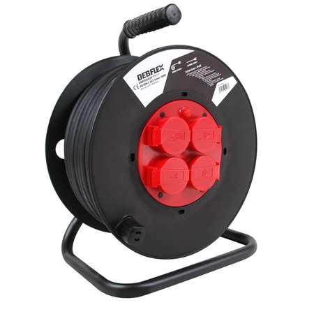 Image de Enrouleur Electrique 40m 3 x 1,5 HO7-2 Pôles + T 10/16 Amp