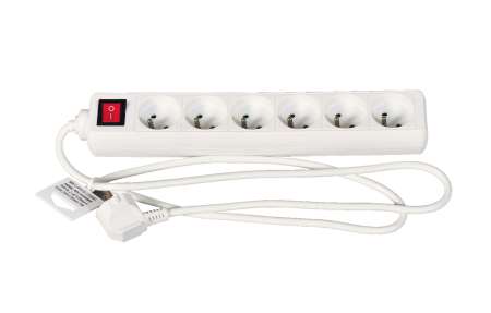 Multiprises bloc(6) 3x1/2 Pôles +T 10/16 Amp.+ inter.