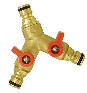 Image de Jonction 'Y'  Laiton Entree Rapide avec Arret