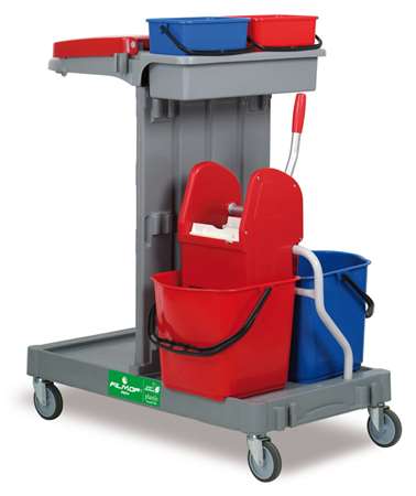 Image de Chariot De Ménage-Lav. Alpha 4103 2X15 L + Presse Roues D125