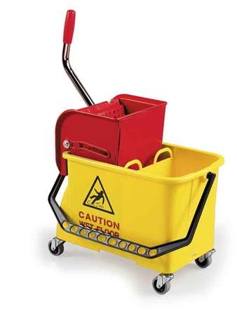 Image de Seau de lavage SPEEDY 1x15l L +Volet Séparation + Presse