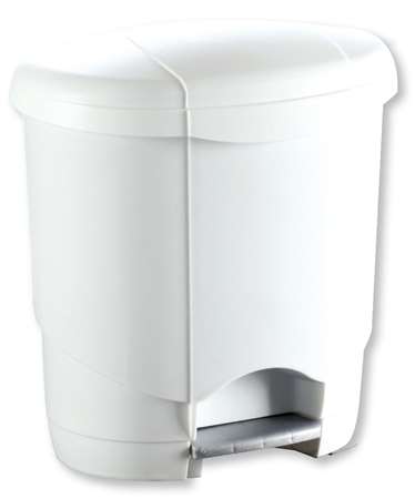 Image de Poubelle 18l à Pédale Plastique Blanc
