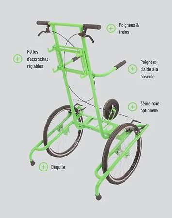Image de Rouleur de bac Comfort Plus V-O 2 Roues 240/340l