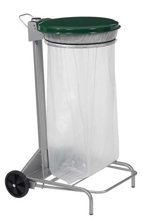 Image de Poubelle S/Roues 110l Collecroule Vert