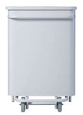 Image de Poubelle Pédale S/Roues 70l Collecroule Caréné Blanc