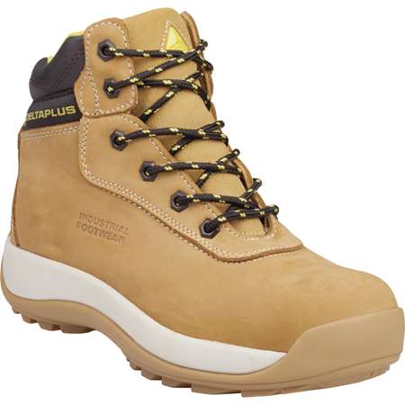 Image de Chaussures Hautes Cuir Nubuck Beige P43- S3 SRC 'Saga'