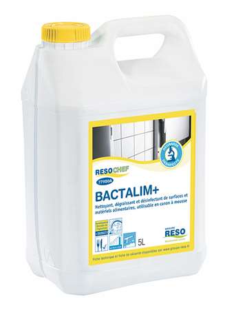 Bactalim + 5l Dégrais. Désinf. Bactéricide Alim. Moussant