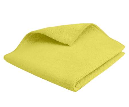 Image de Lavette Microfibres Jaune Dim : 38X38 230g/M²