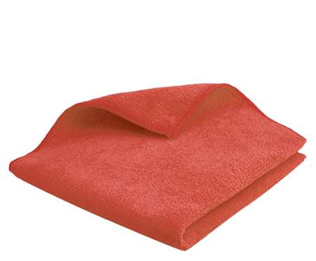 Image de Lavette Microfibres Rouge Dim : 38X38 230g/M²