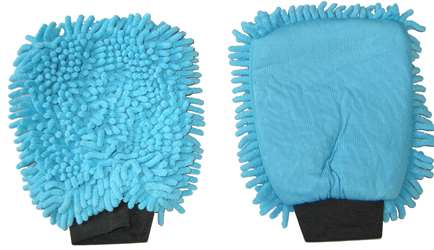 Image de Gant de Lavage ' 2 en 1' Microfibres Rasta