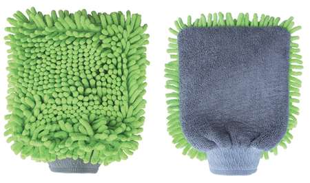 Image de Gant de Lavage ' 2 en 1' Microfibres Rasta
