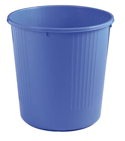 Image de Corbeille Papier 'ECOLINE' Plein BLeue 14L