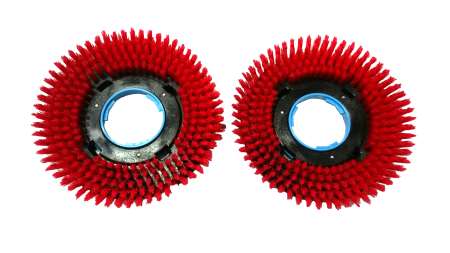 Image de Brosse Nylon dure ( Rouge ) X 2 pour Autolaveuse I-Mop XL