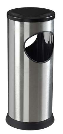 Image de Cendrier étouffoir/corbeille inox brossé
