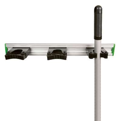 Image de Support manche Mural 3 Blocs sur rail 45cm