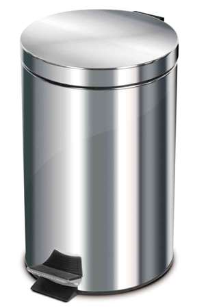 Image de Poubelle à Pédale Inox 12L