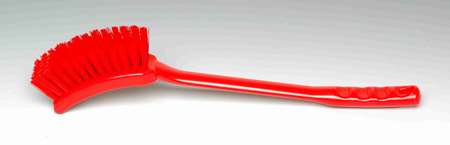 Image de Brosse GM 45cm Polyester Mi-dure Alimt. Rouge