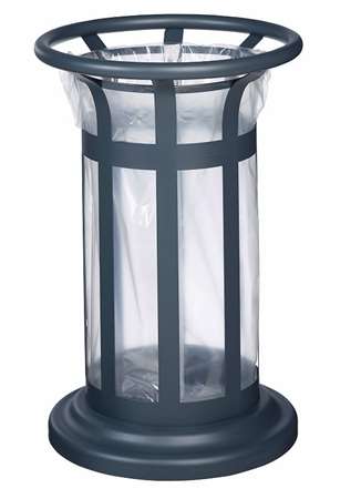 Image de Corbeille 60L 'Tulipe' Vigip. A Poser- Anthracite