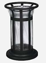 Image de Corbeille 60L 'Tulipe' Vigip. A Poser- Gris Manganèse