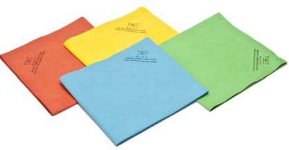 Image de Lavette MF non-tissé 'FACILITA+' 40x38 130gr/M² Jaune x 5