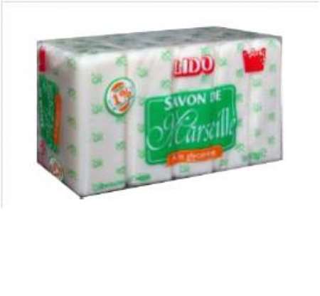 Image de Savon Marseille Glycériné Extra-Pur 100 gr X 5