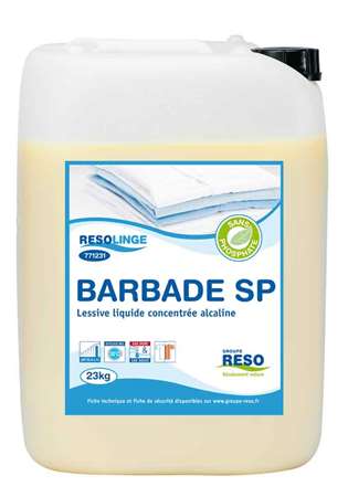 Barbade  Lessive Liquide  Concentrée Alcaline SP 23 KG