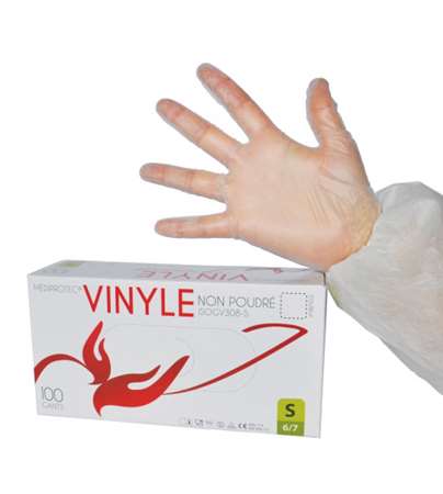 Image de Gant Jetables NP-Vinyle taille TM - boîte x 100