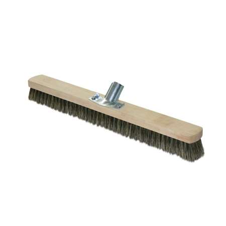 Image de Balai Soie grise 60cm monture bois (pour manche diametre 28)