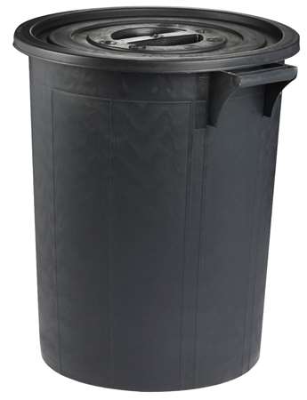 Image de Poubelle Plast .' Immeuble' 100l Haute Avec Couvercle