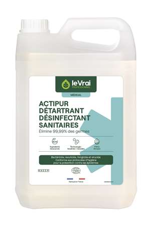 Le Vrai Pro Actipur Désinfectant Sanitaire  PAE  5l