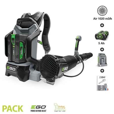Image de EGO Souffleur Dorsal à Batteries LB6002E (Bat 5A/ Chargeur)