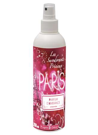 Parfum d''Ambiance''Surodorant Précieux'' Paris  Pulvé 250 ml