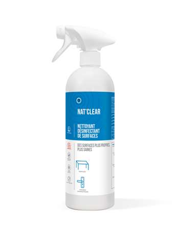 Nat''Clear 750ml  Bio-Nettoyant Désinf.Virucide ECOCERT