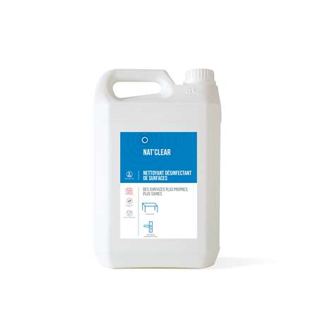 Image de Nat'Clear 5l Bio-Nettoyant Désinf.Virucide ECOCERT