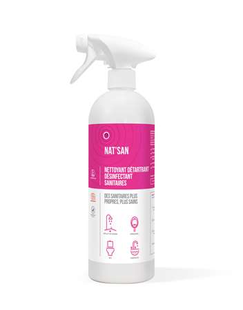 Image de Nat'San 750ml Bio-Nettoyant Détartrant Désinfectant Ecocert