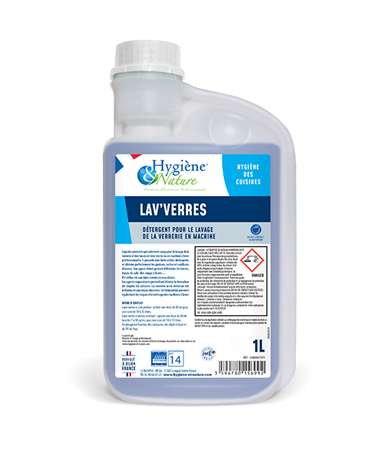 Image de Lav' Verres Liq. de Lavage Spécial Verres 1L Flacon doseur