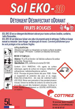 EKO Sols 3D Fruits Rouges  5l