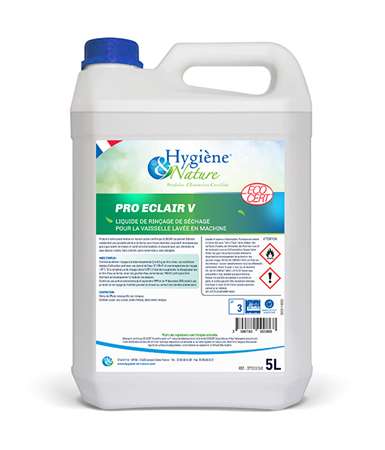 Image de Pro Eclair V Liquide Rinçage Vaisselle 5l Ecocert