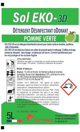 EKO Sols 3D Pommes Vertes 5L