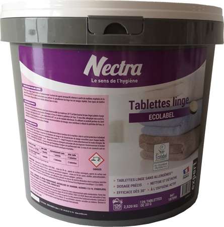 Image de Tablettes linge Ecolabel Expert (126 x 20 grs )